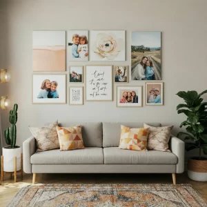 5 Creative Gallery Wall Ideas for Custom Canvas Prints to Personalize your Space