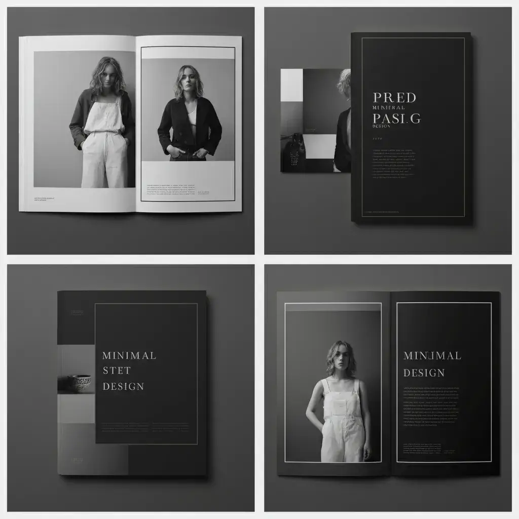Beautiful use of Design Elements in minimal photobook