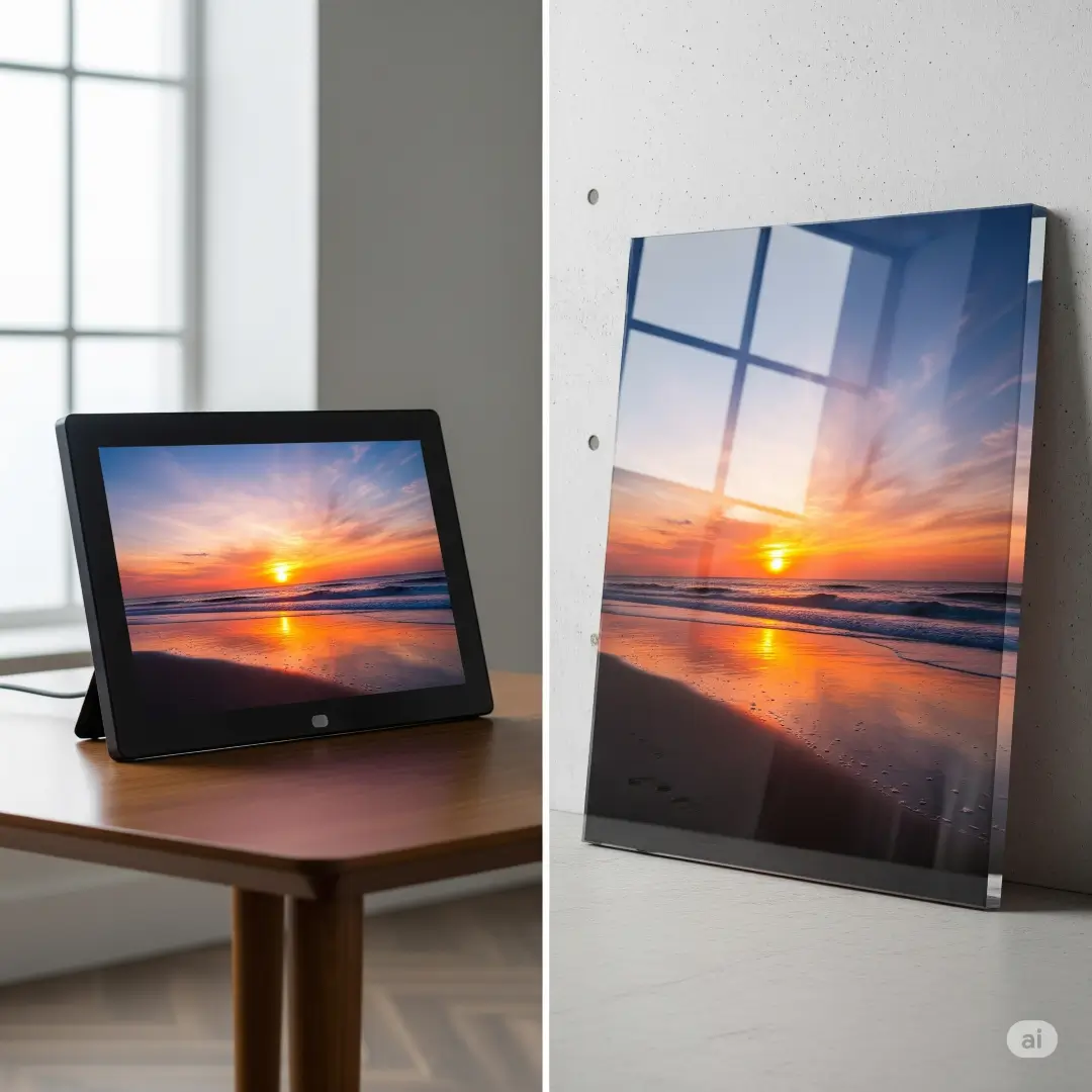 Digital Photo Frames vs Acrylic Photo Prints