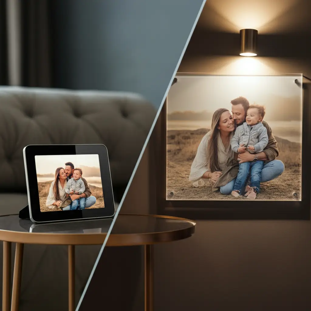 Digital Photo Frames vs Acrylic Photo Prints