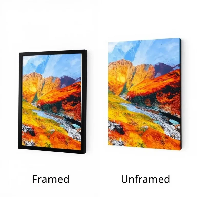 Framed vs Unframed Canvas Prints