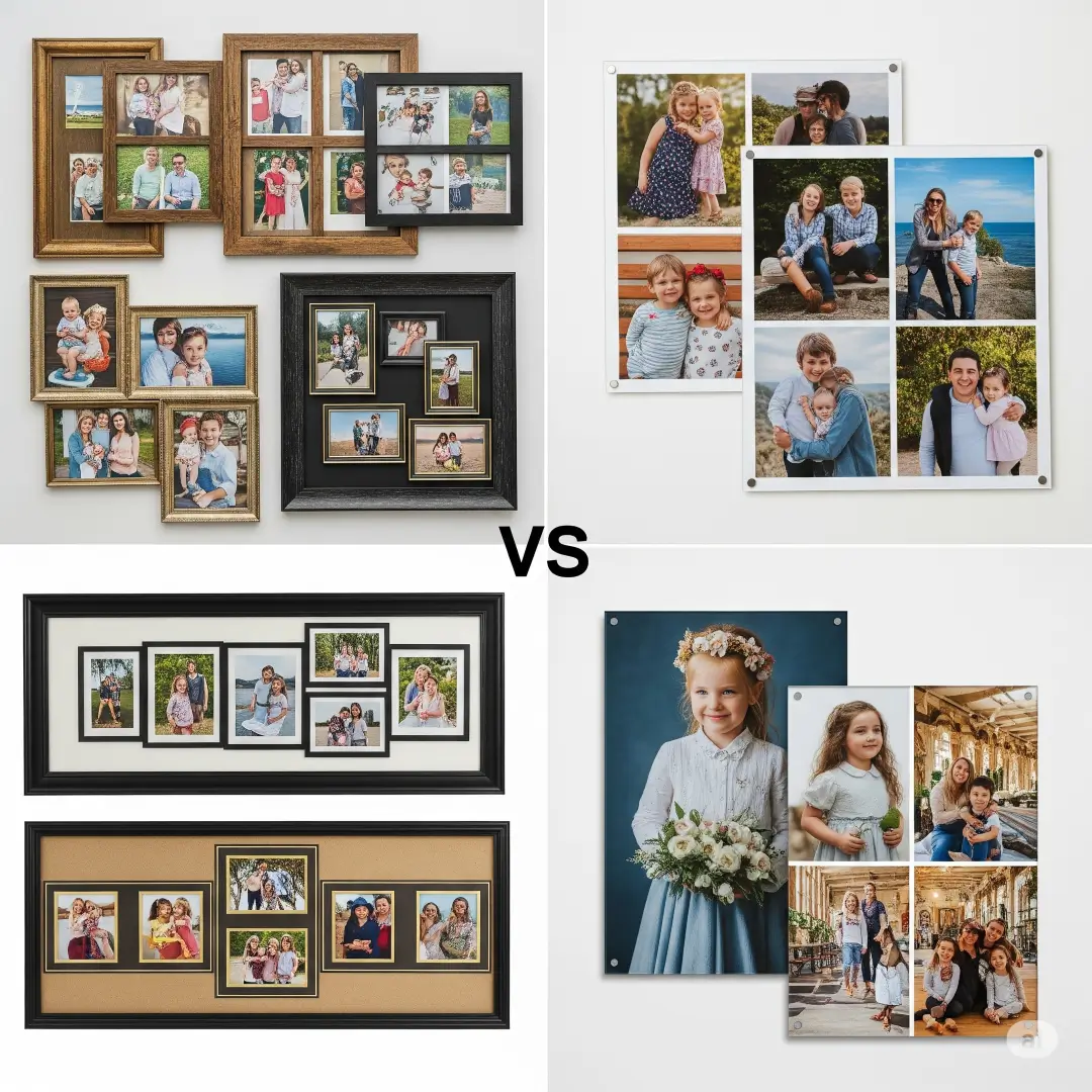 Multi-Photo Collage Frames vs Acrylic Photo Collages